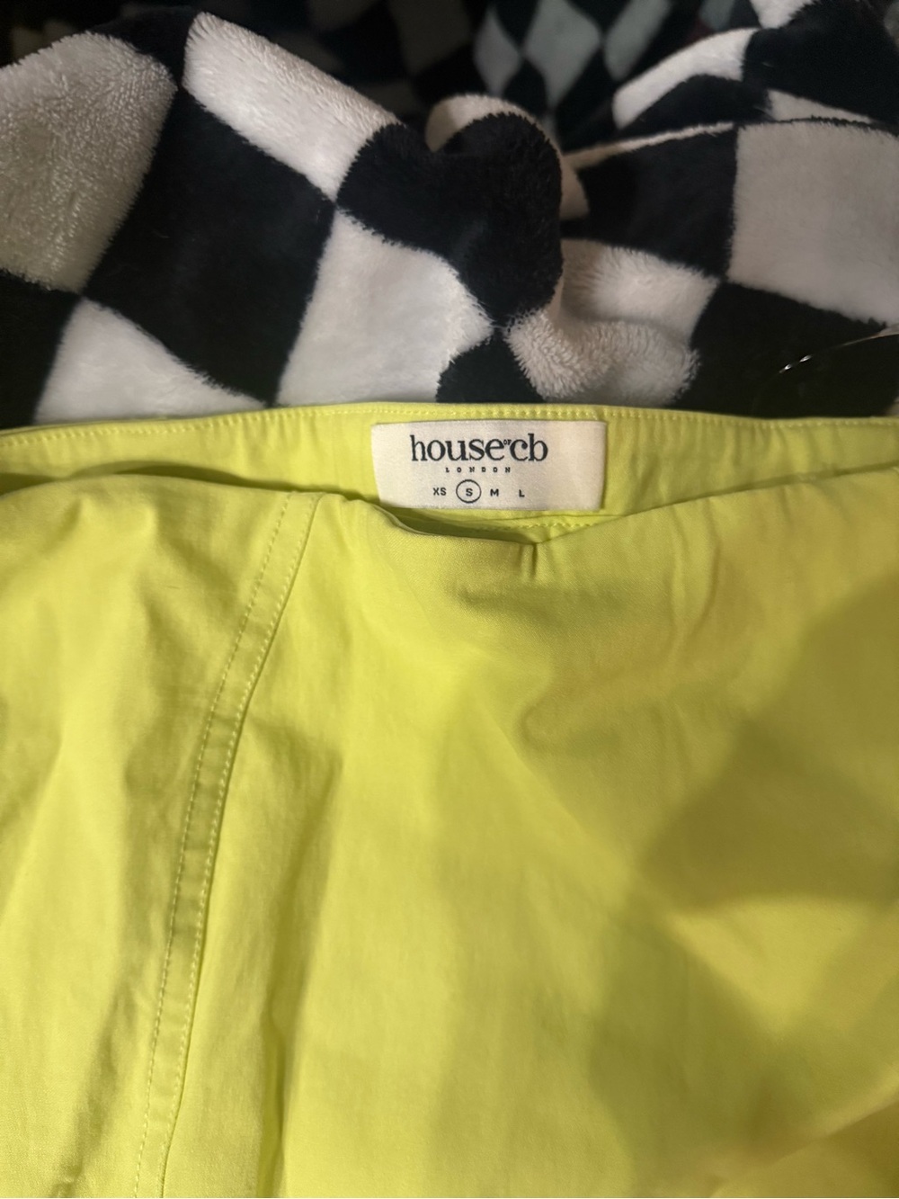 House of CB Neon Lime Pencil Skirt